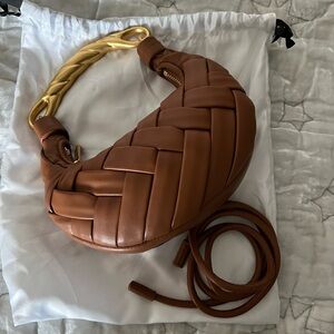 JW Pei Orla Weave Handbag brown.